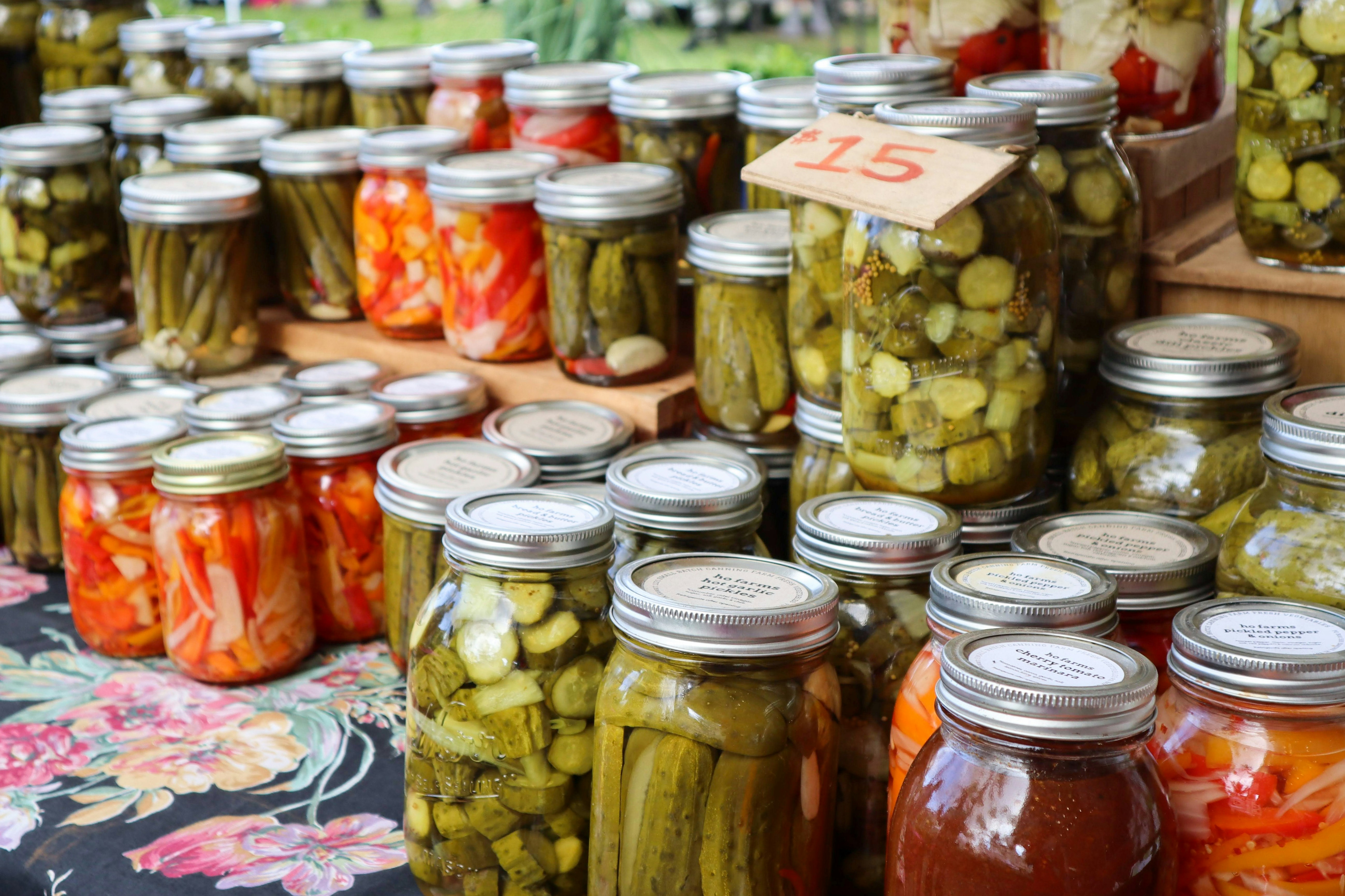Assortment of pickles
